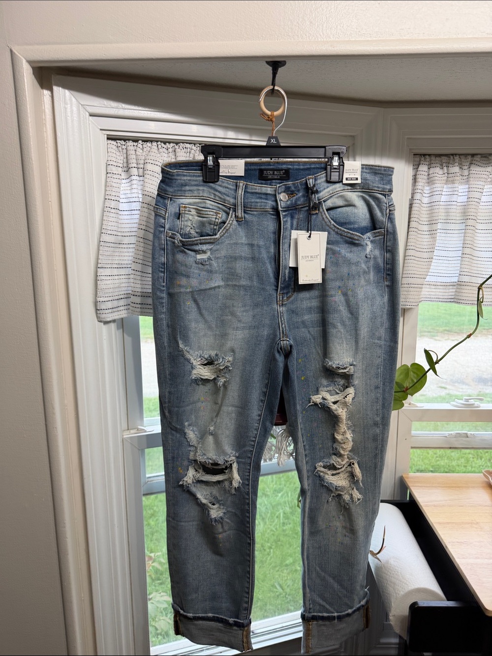 Judy Blue Distressed Light Blue Women’s Jeans